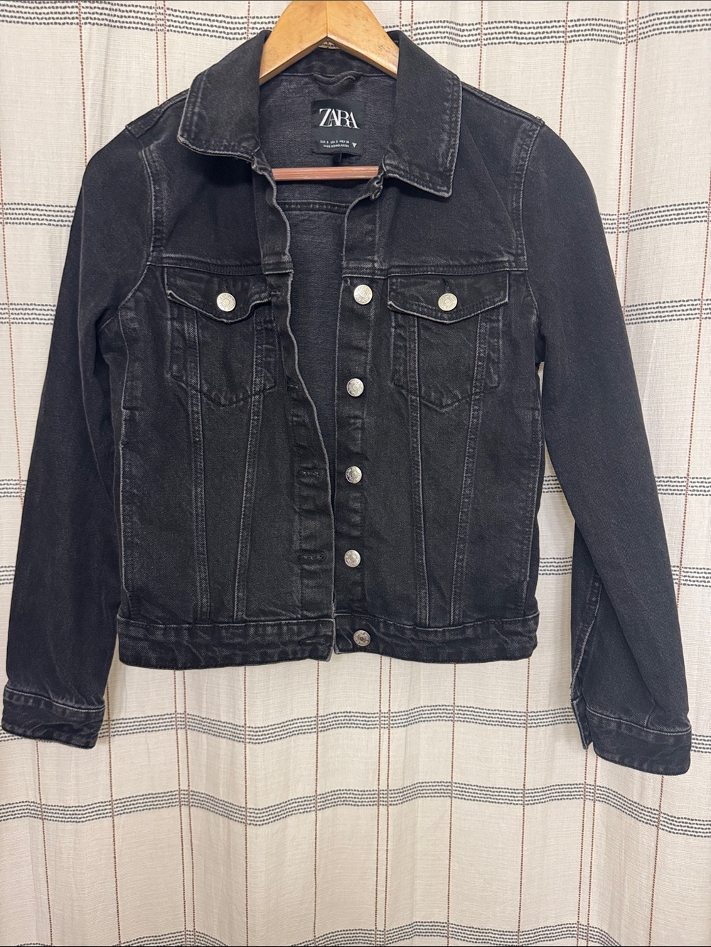 Zara Black Denim Jacket
